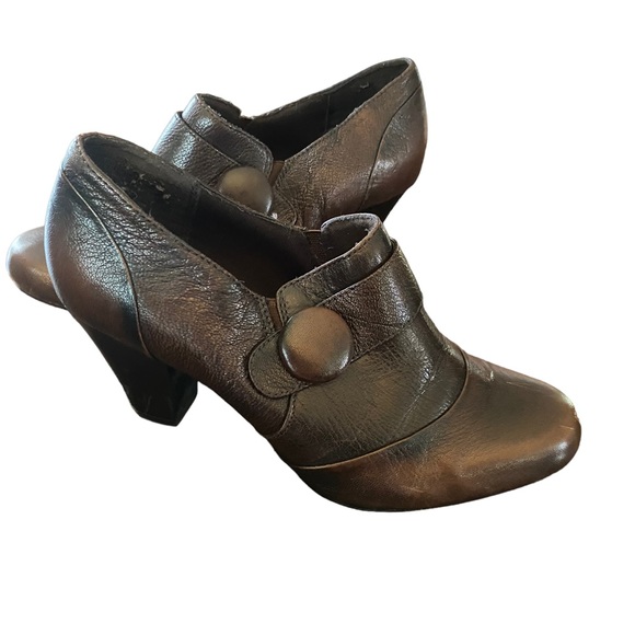 Clark’s bendables brown leather shoes size 8.5 - Picture 1 of 6